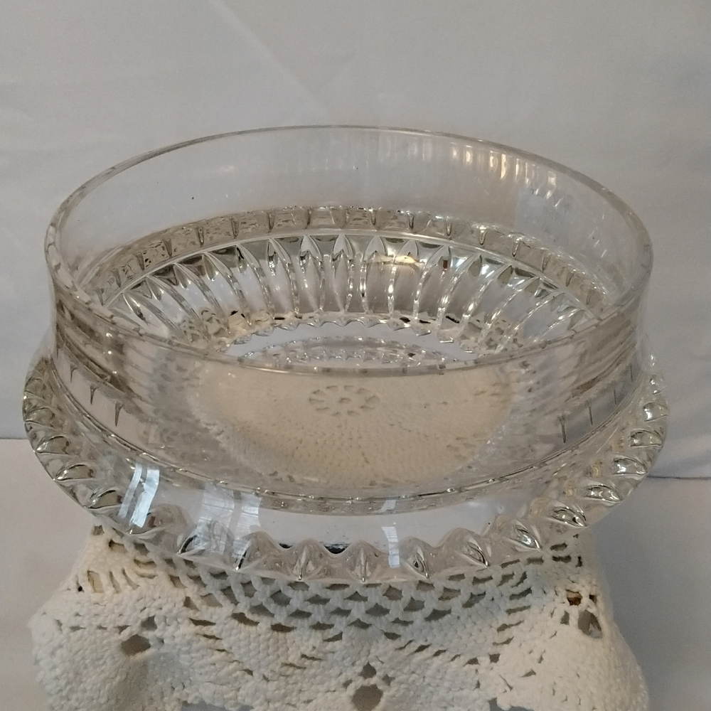 Vtg Gorham Lyric Crystal Glass Bowl